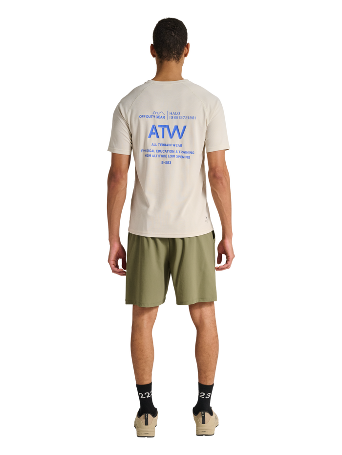 HALO AIR SHORTS, MERMAID, model