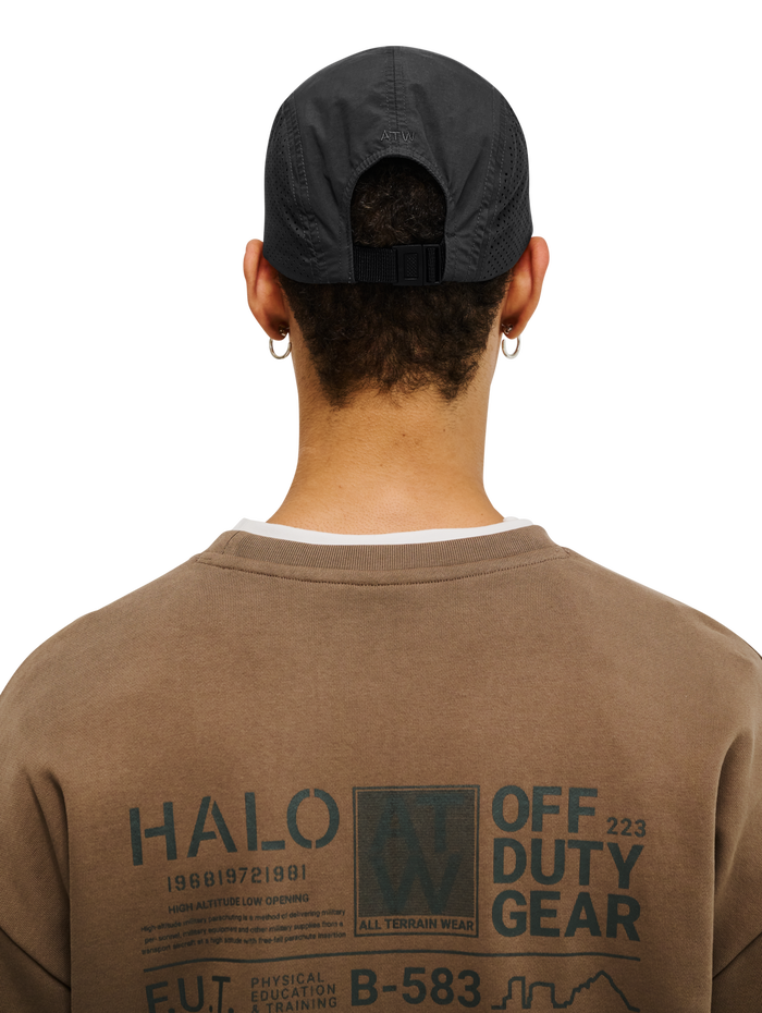 HALO NYLON LIGHTWEIGHT CAP, RAVEN, model