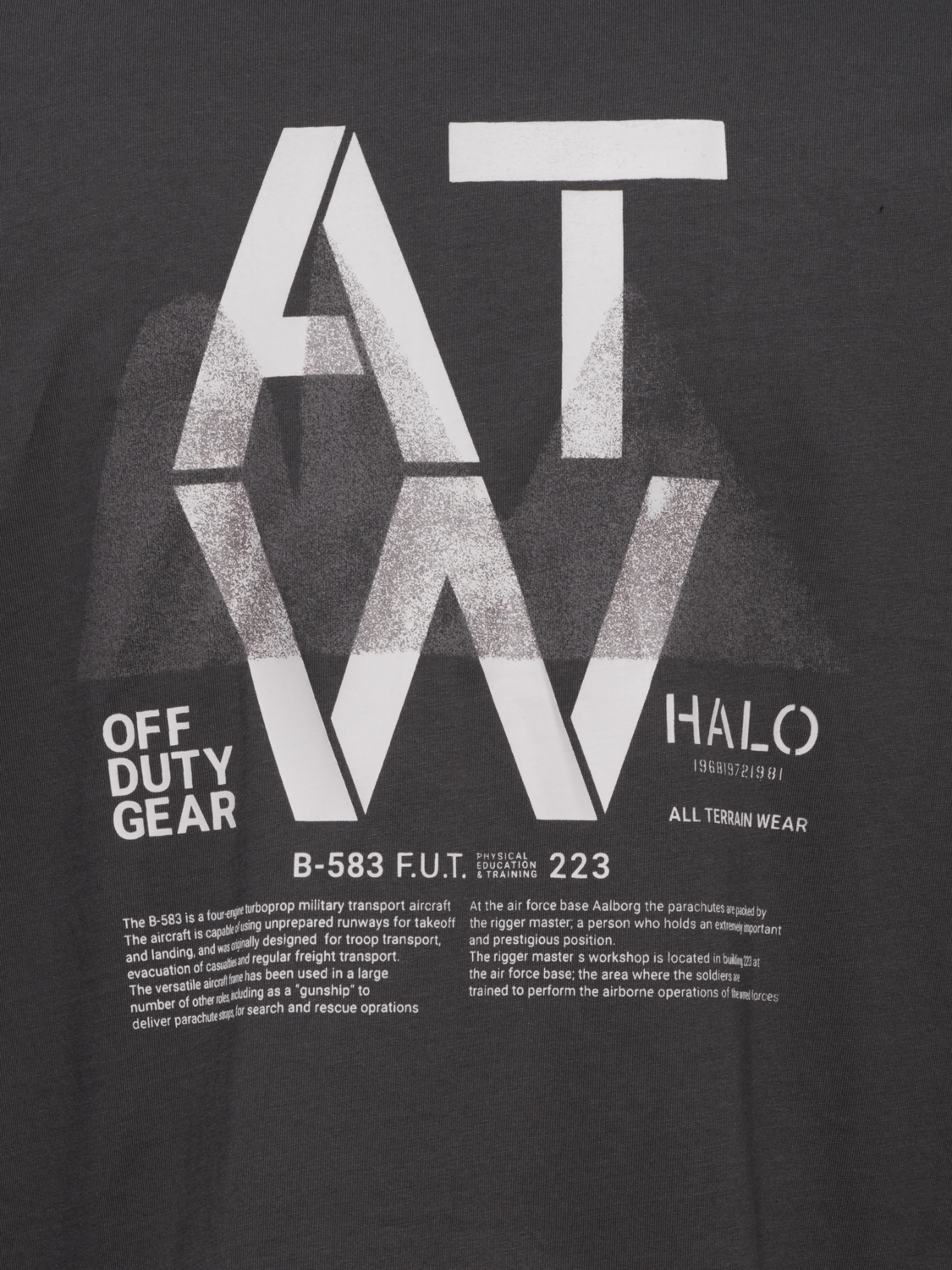 HALO GRAPHIC T-SHIRT 04, RAVEN, packshot