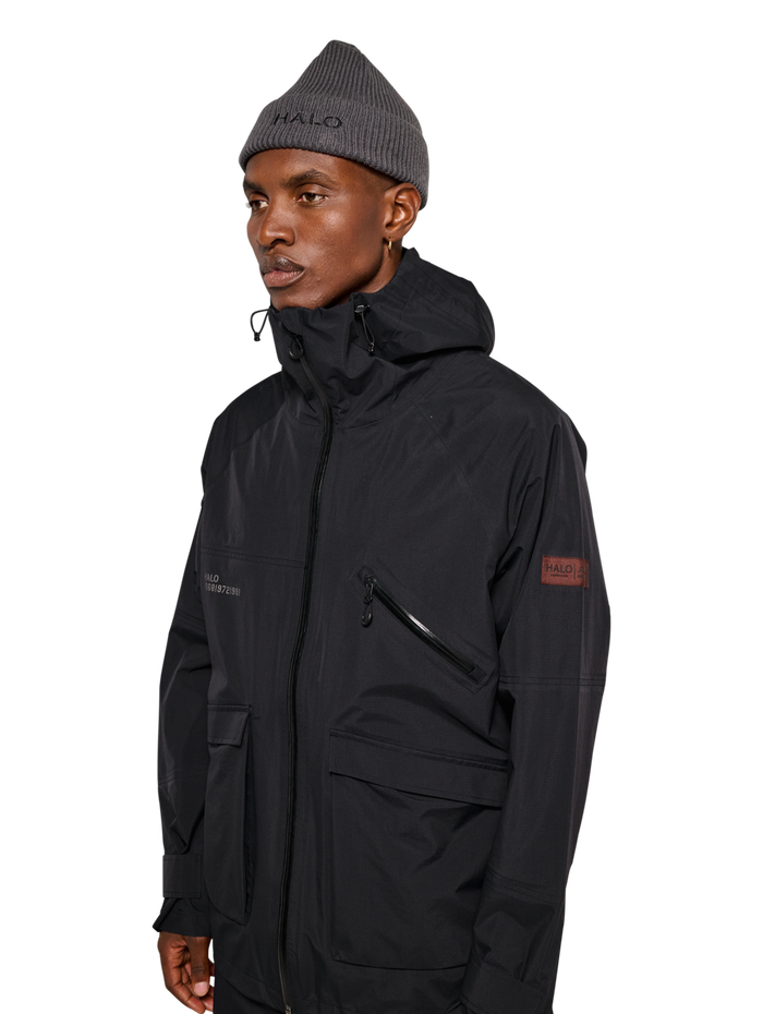 HALO GHOST SHELL JACKET, BLACK, model