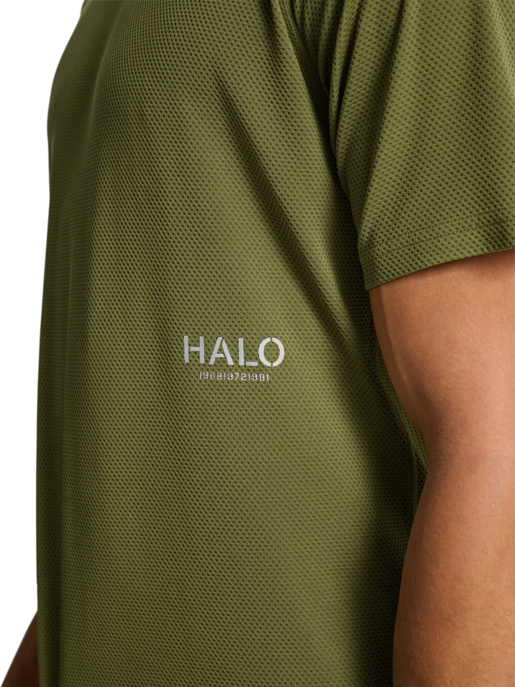 HALO SORONA T-SHIRT, OLIVE DRAB, model