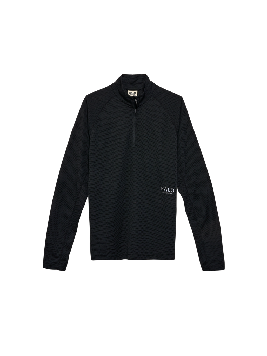HALO SORONA HALF ZIP, BLACK, packshot