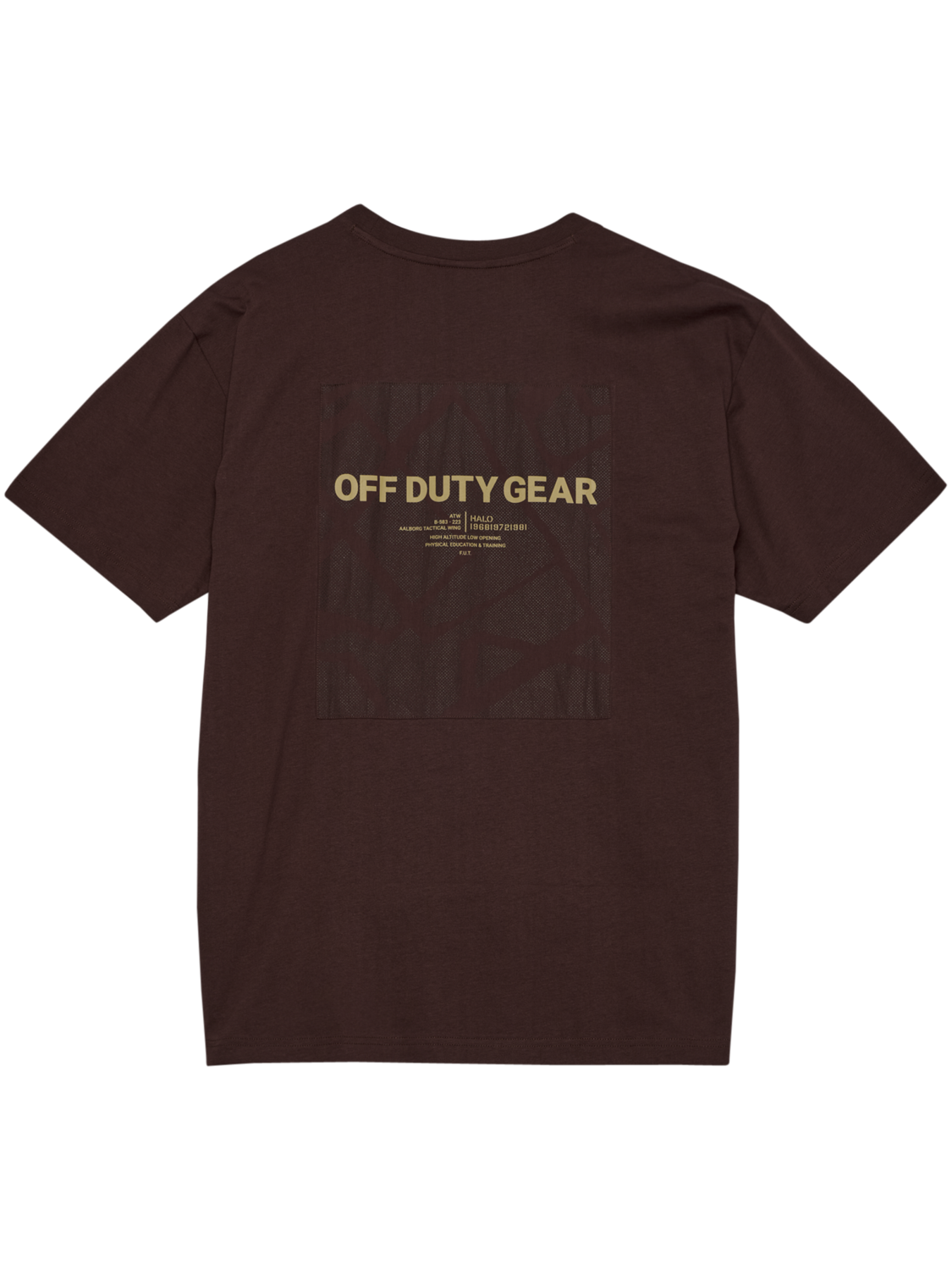 HALO PATCH GRAPHIC T-SHIRT, BITTER CHOCOLATE, packshot