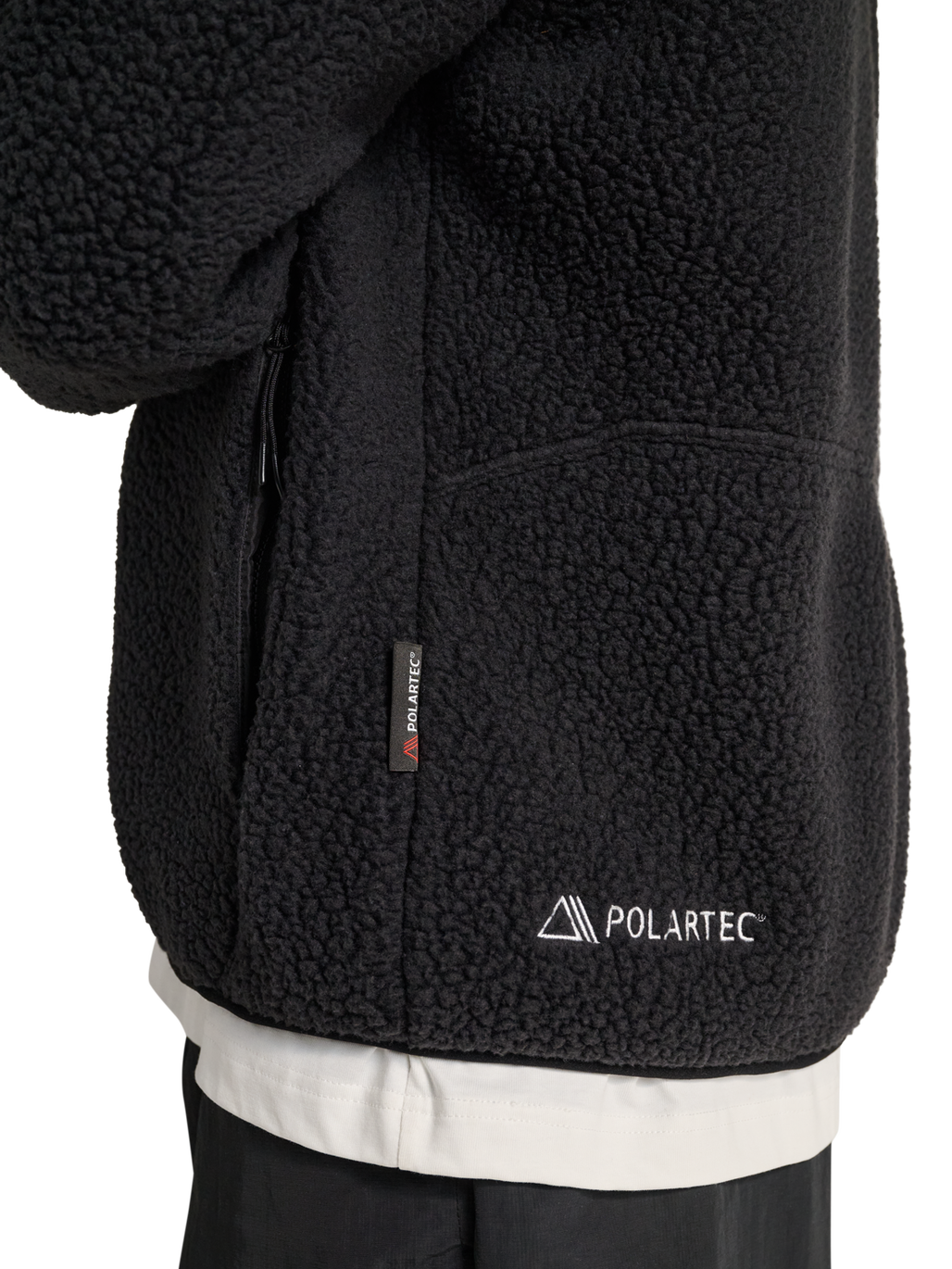 HALO MOVE POLARTEC FLEECE JACKET, BLACK, model