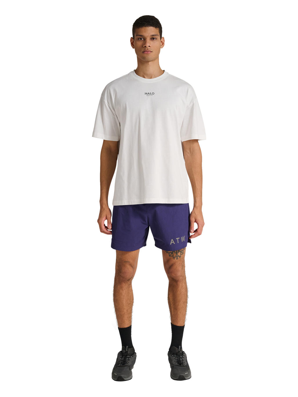 HALO SHORTS, ASTRAL AURA, model