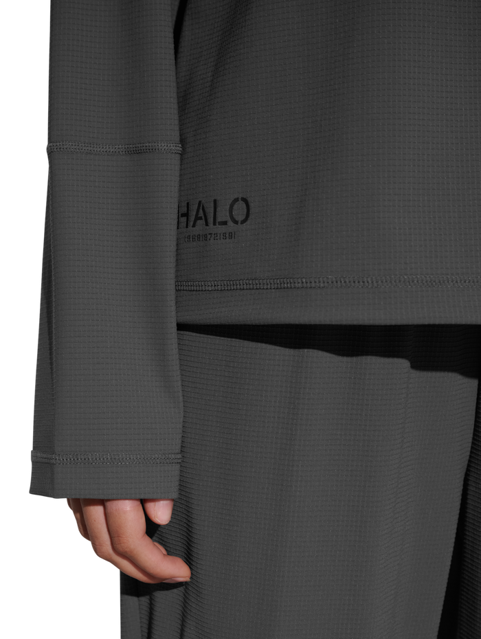 HALO AIRBORNE HALF ZIP, RAVEN, model