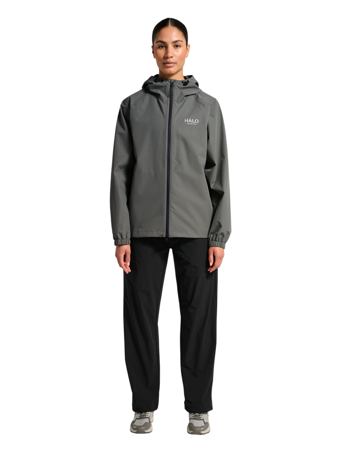 HALO RAIN JACKET, GUNMETAL, model