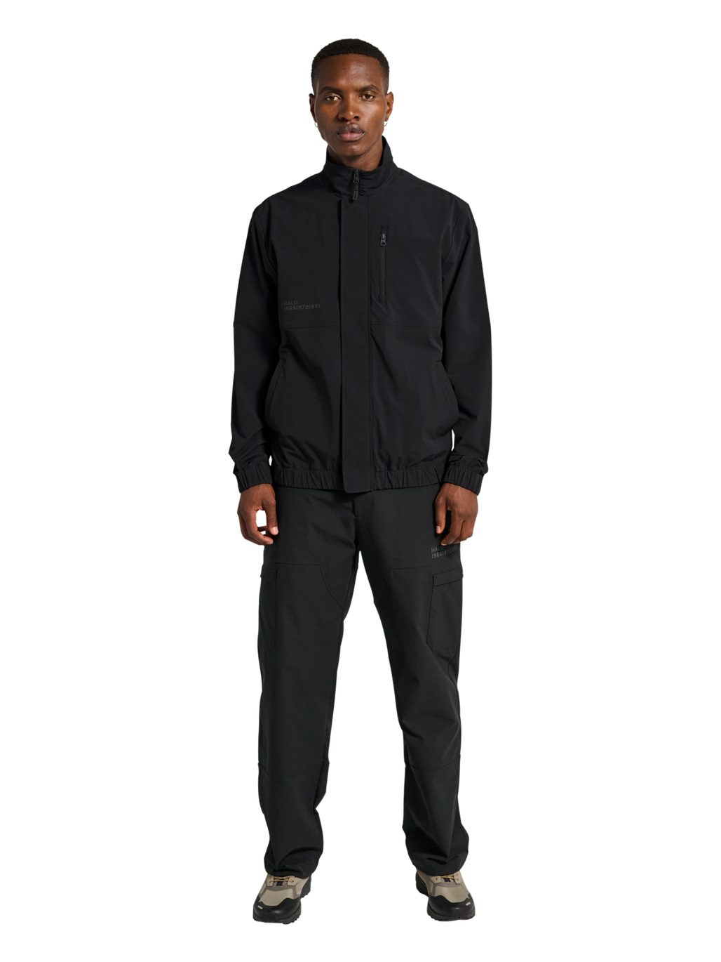HALO TACTICAL OVERSHIRT, BLACK, model