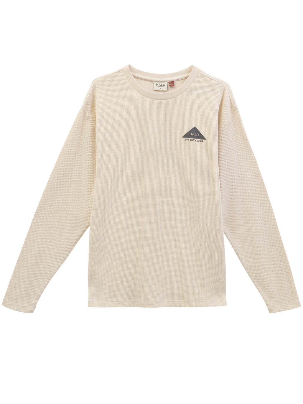 HALO GEAR WAFFLE L/S T-SHIRT, OYSTER GRAY/OYSTER GRAY, packshot