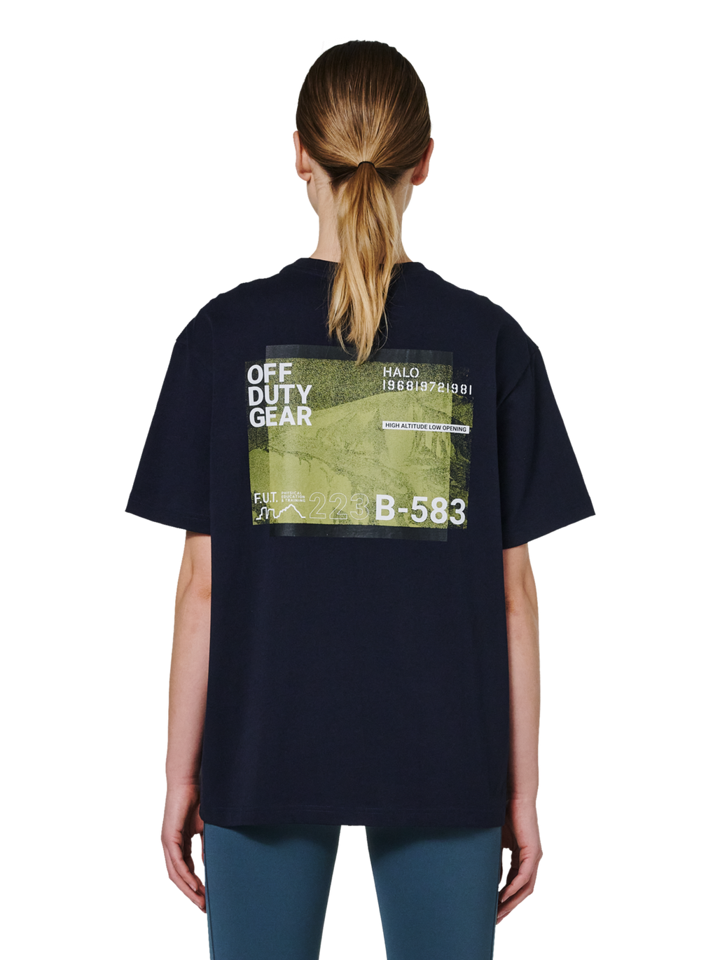HALO GRAPHIC T-SHIRT 07, DEEP WELL, model