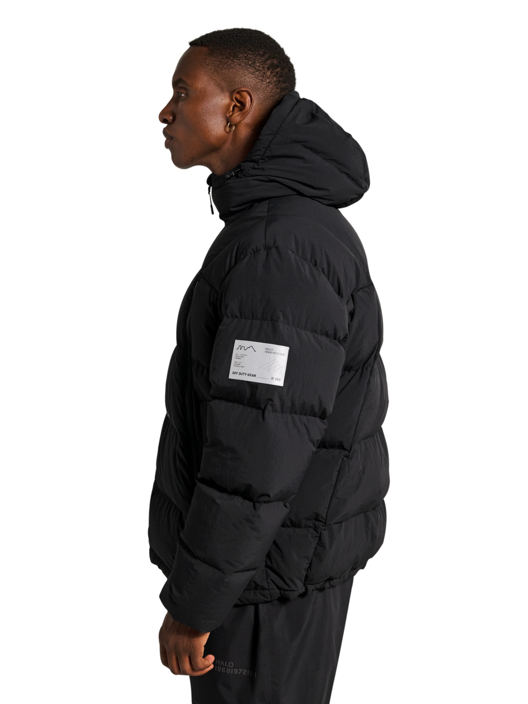 HALO MAVERICK DOWN JACKET, BLACK, model