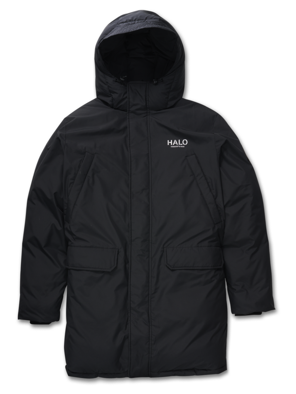 HALO DOWN COAT, BLACK, packshot