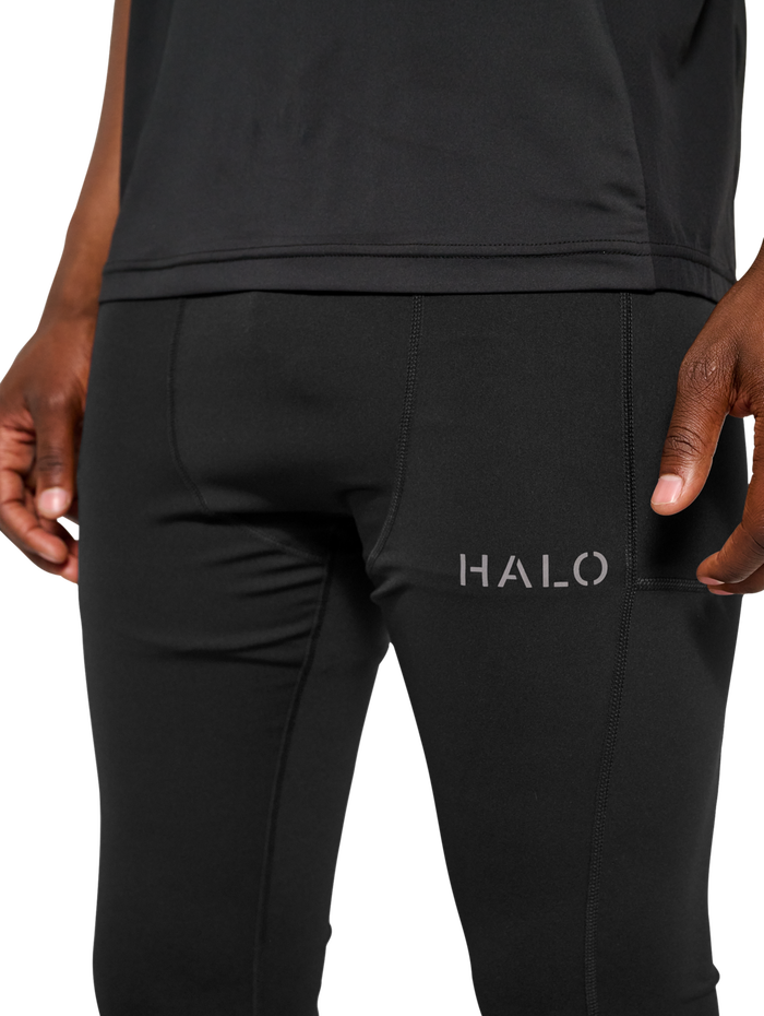 HALO MENS TRAINING TIGHTS, BLACK, model