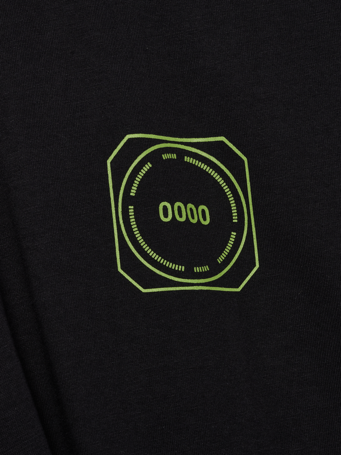 HALO GRAPHIC BOXY T-SHIRT, BLACK/WILD LIME, packshot