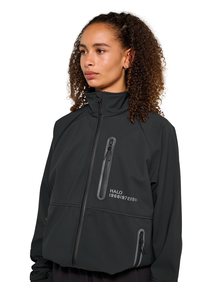 HALO ELITE SOFTSHELL JACKET, BLACK, model