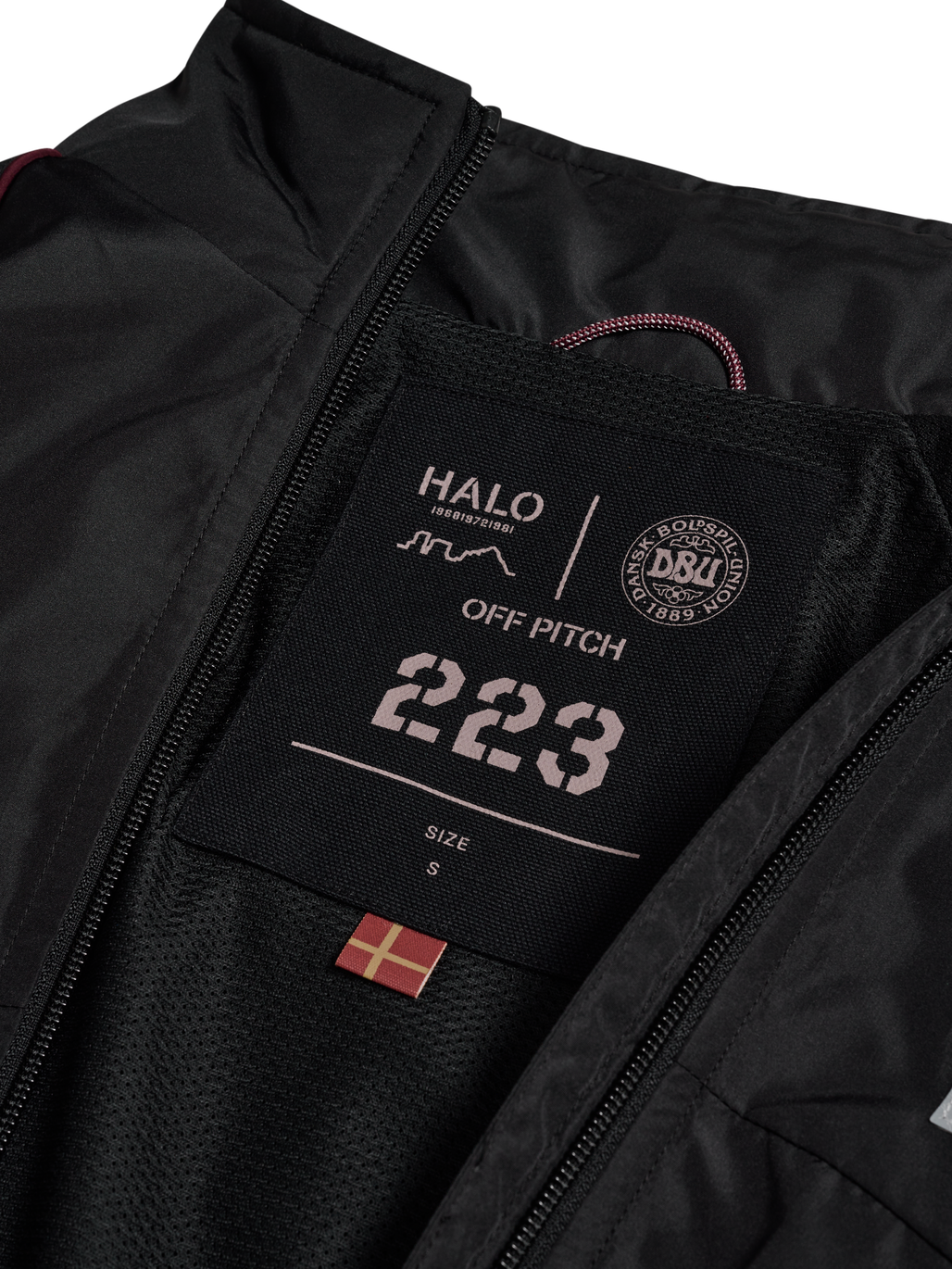 HALO DBU TRACKSUIT  JACKET, BLACK, packshot