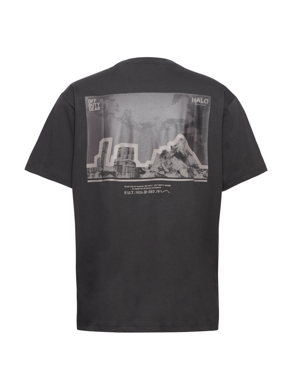 HALO GRAPHIC T-SHIRT 05, RAVEN, packshot