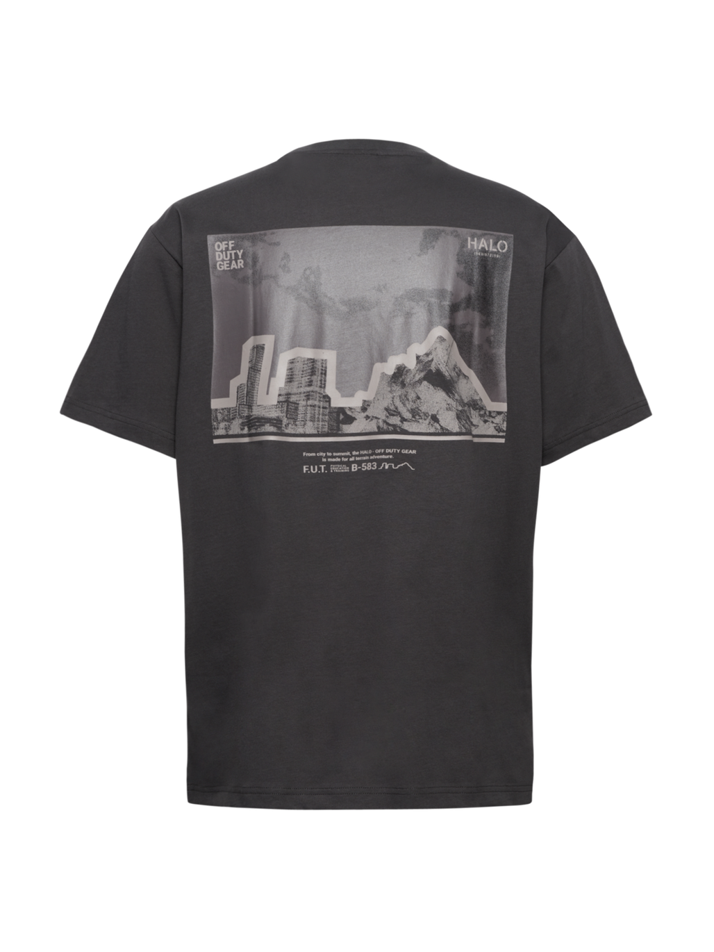 HALO GRAPHIC T-SHIRT 05, RAVEN, packshot