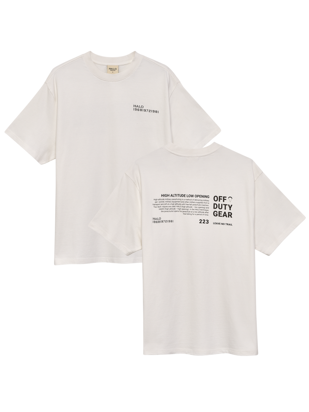 HALO LOGO GRAPHIC T-SHIRT, MARSHMALLOW, packshot