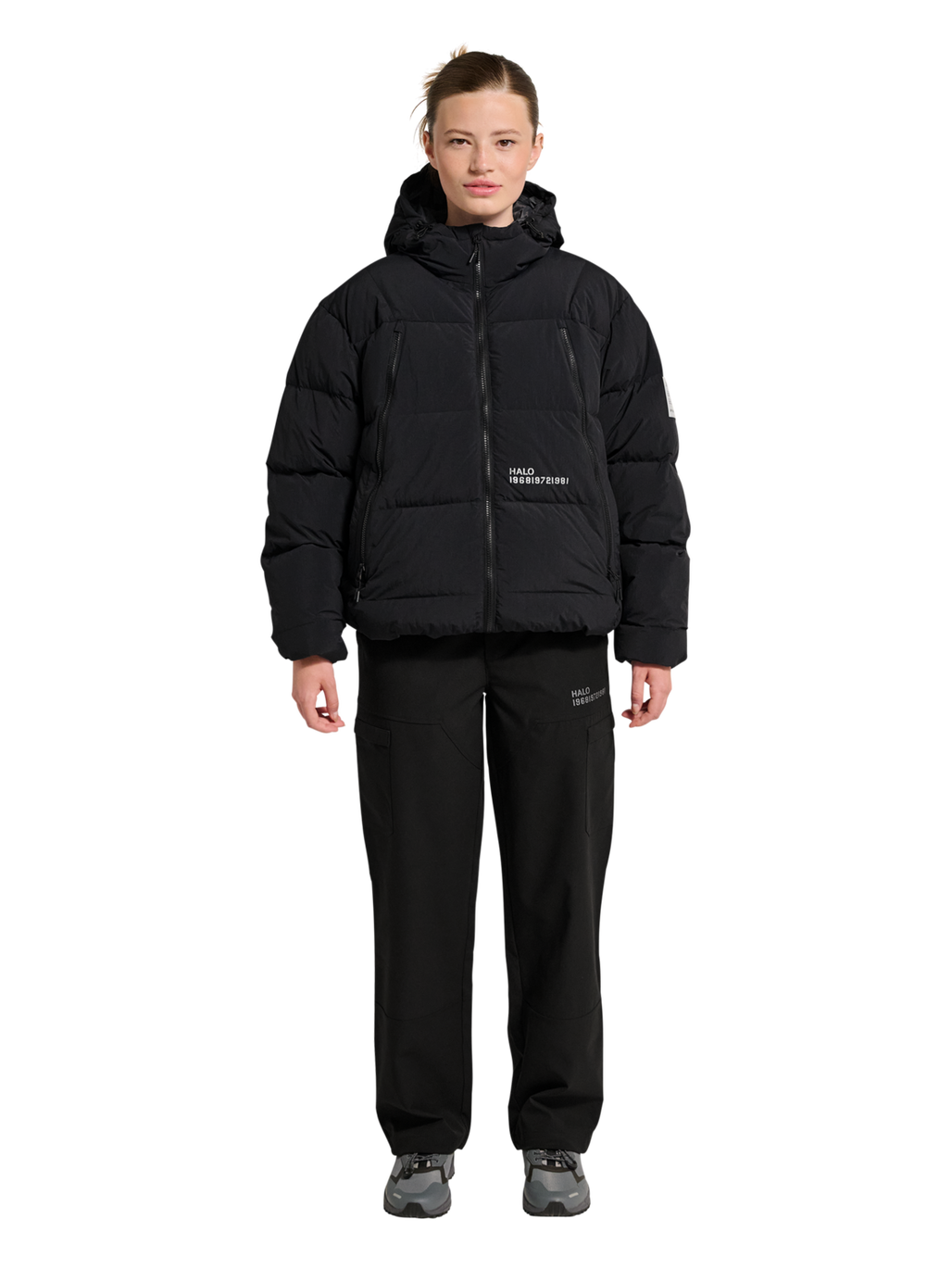 HALO MAVERICK DOWN JACKET, BLACK, model