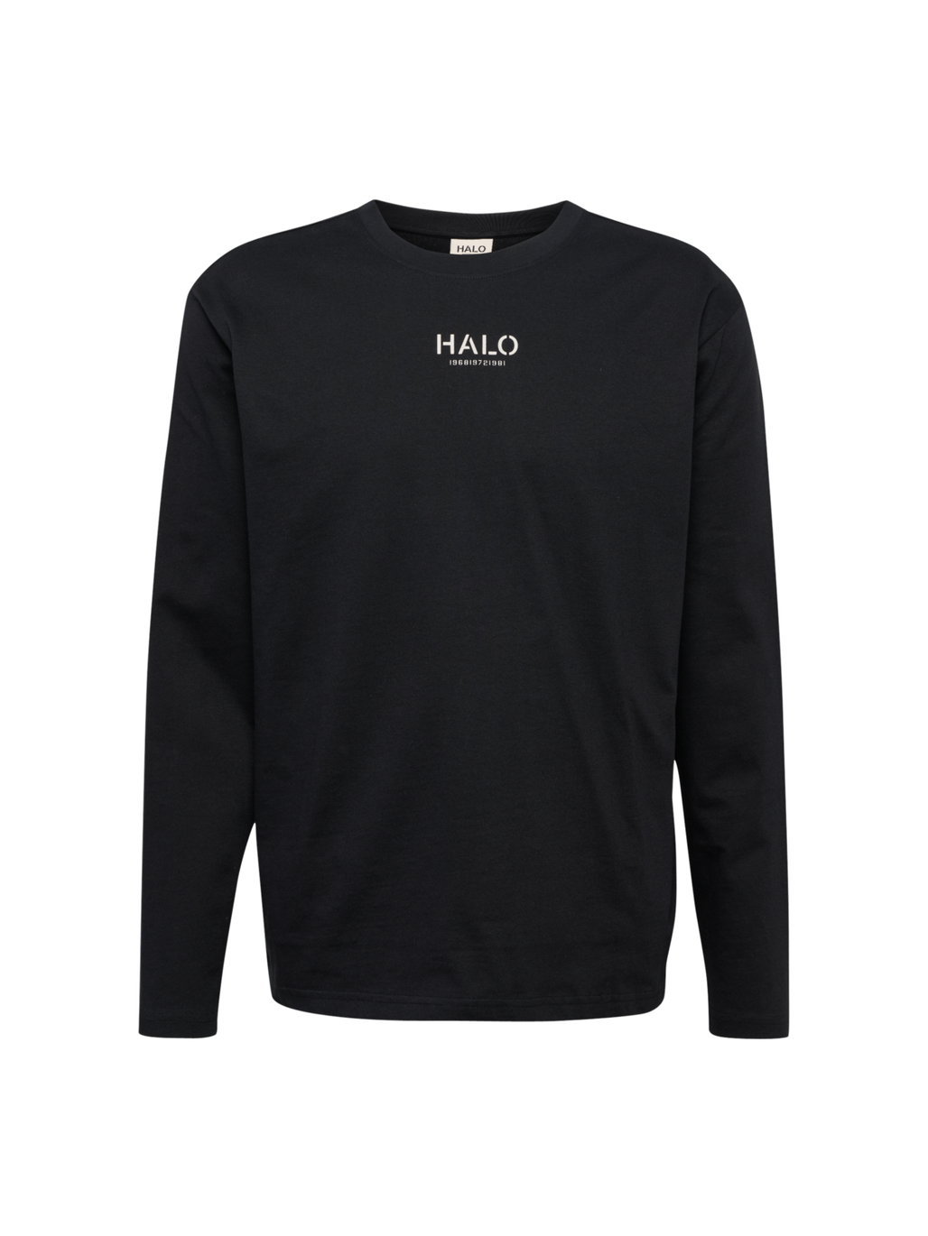 HALO GRAPHIC L/S T-SHIRT 01, BLACK, packshot