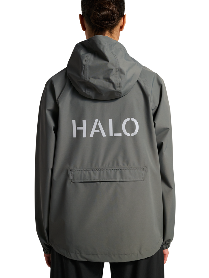 HALO RAIN JACKET, GUNMETAL, model