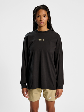 HALO HEAVY GRAPHIC T-SHIRT L/S, BLACK, model