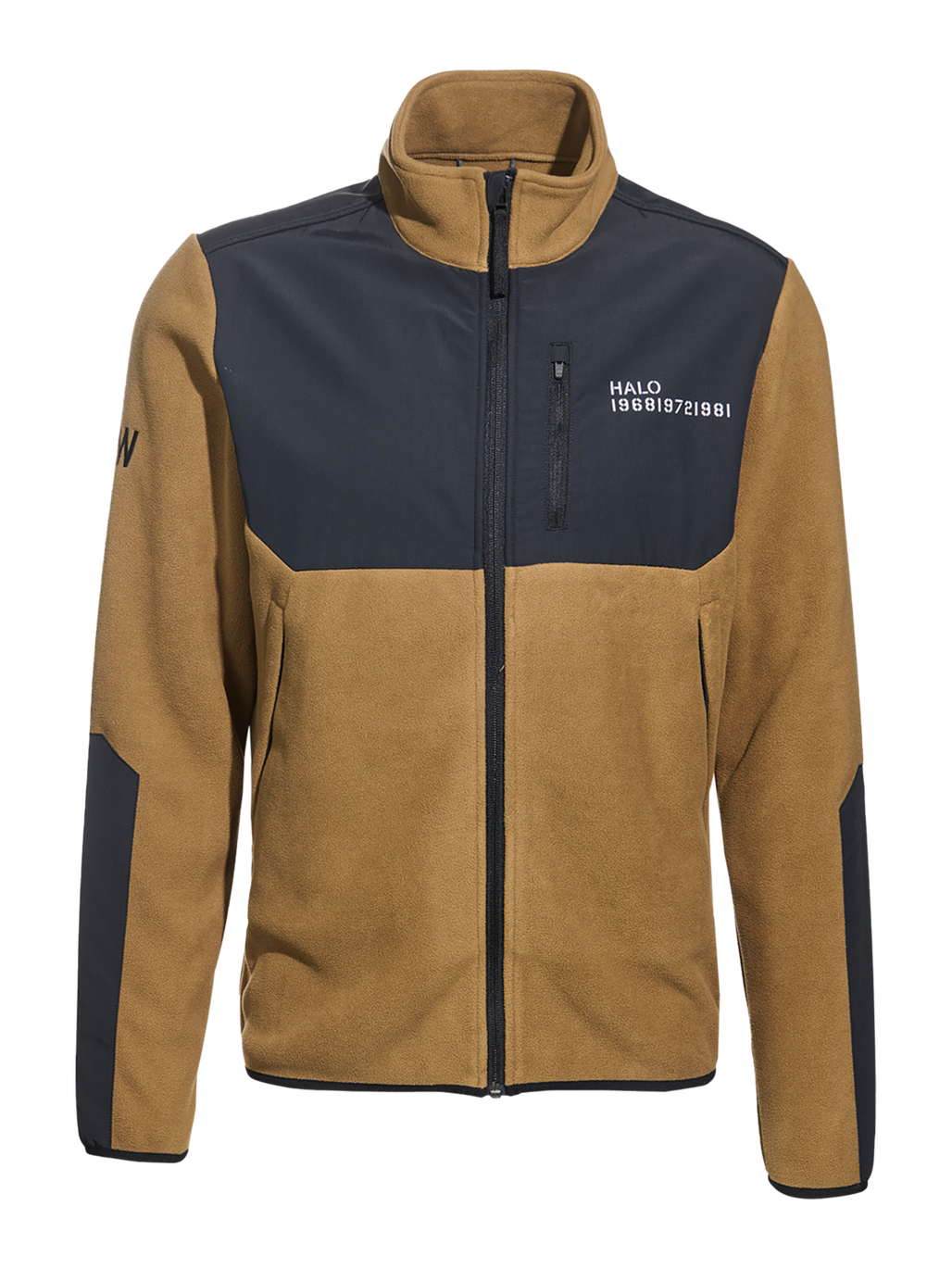HALO BLOCKED ZIP FLEECE, KANGAROO, packshot