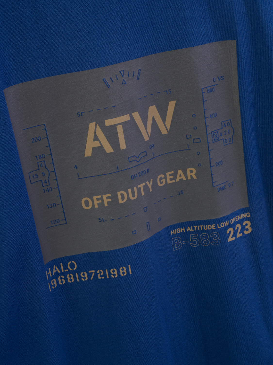 HALO B-583 T-SHIRT, SARGASSO SEA, packshot