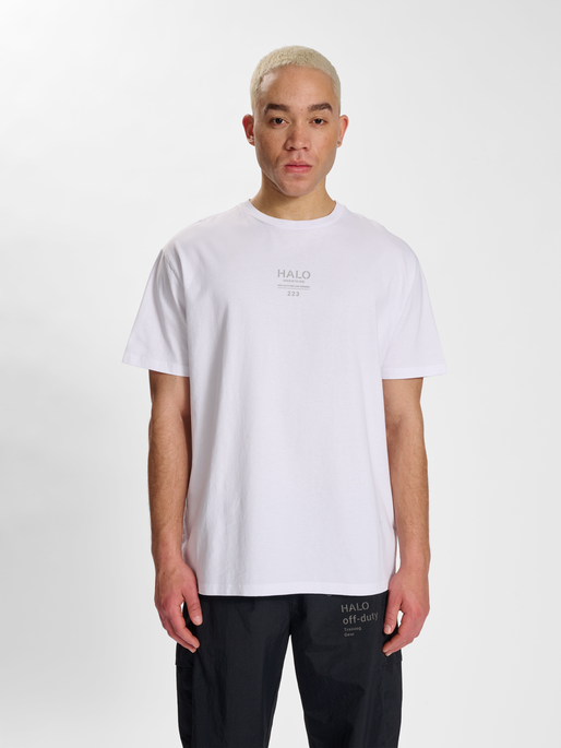 HALO HEAVY GRAPHIC T-SHIRT 223 ATW, WHITE, model