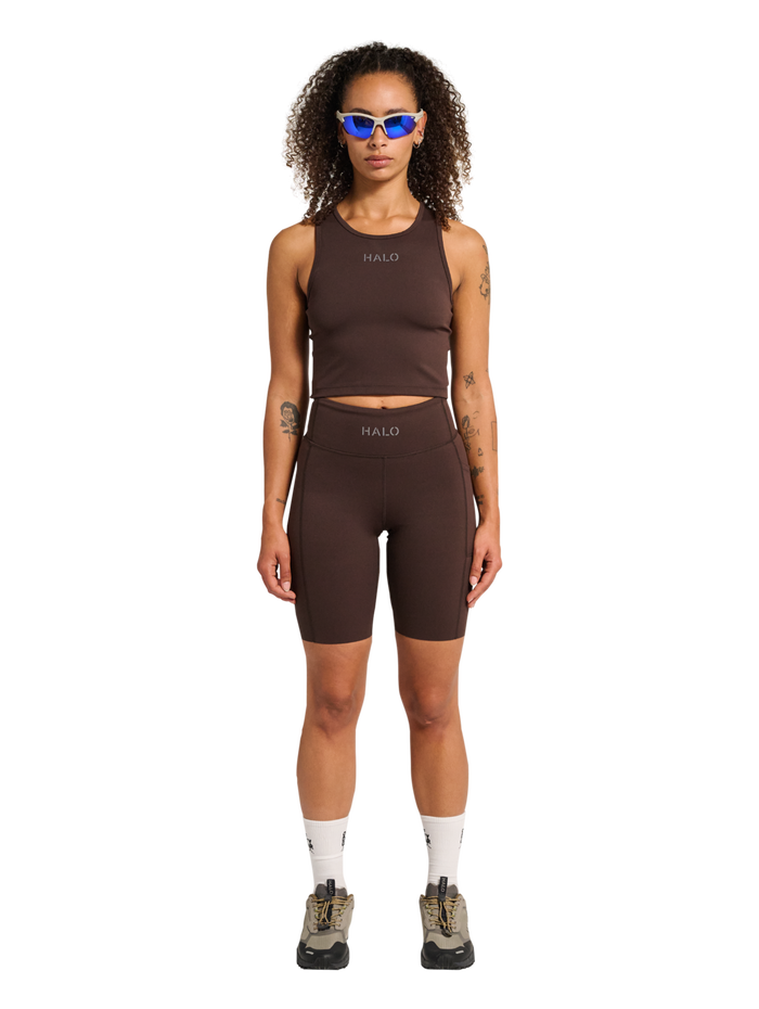 HALO WOMEN TRAINING SPRINTERS, CHOCOLATE TORTE, model
