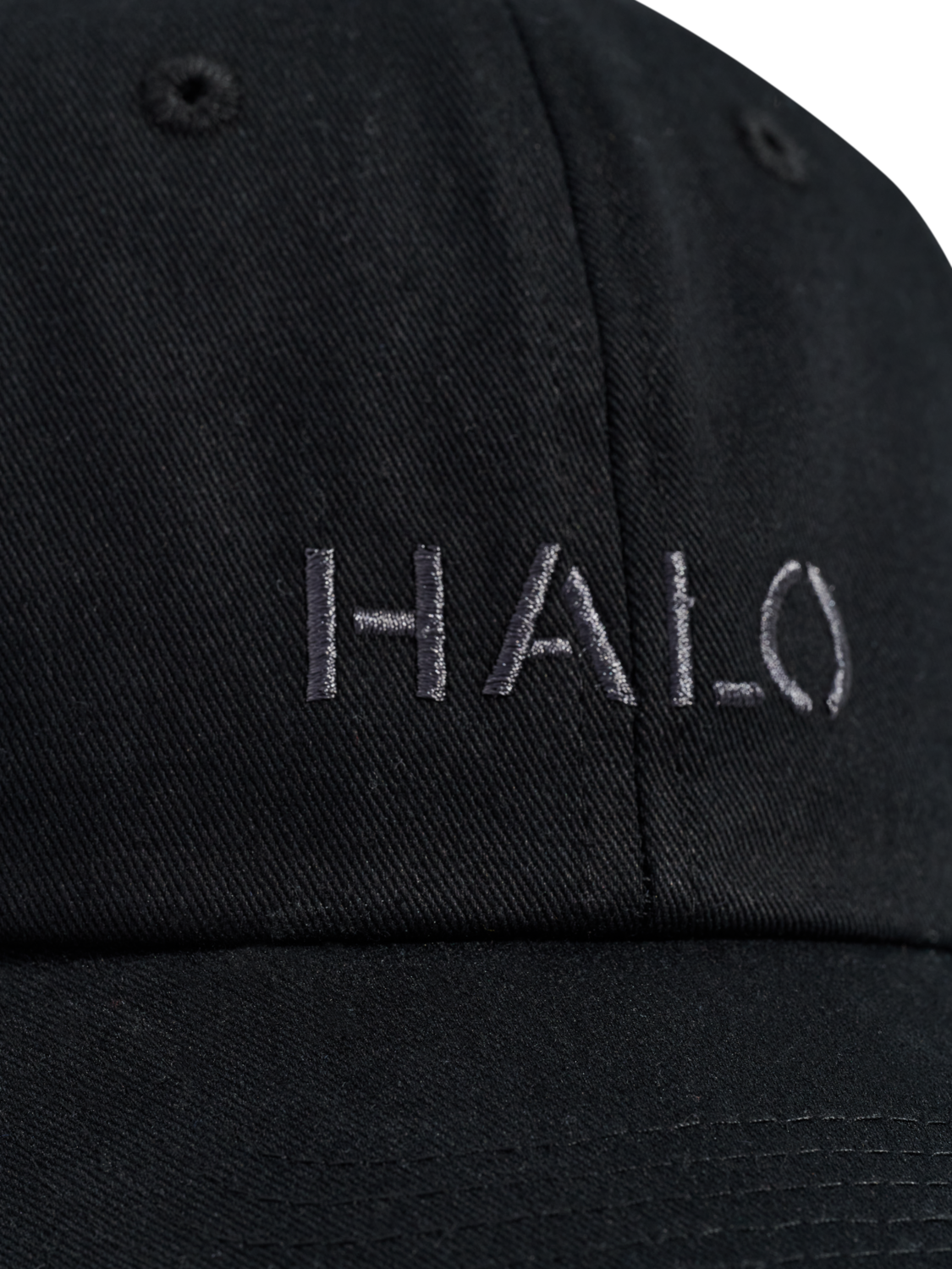 HALO COTTON CAP, BLACK, packshot