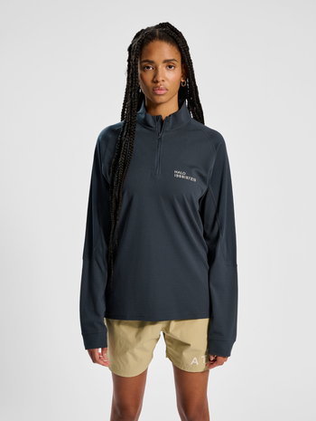 HALO SORONA TRAINING HALFZIP, EBONY, model