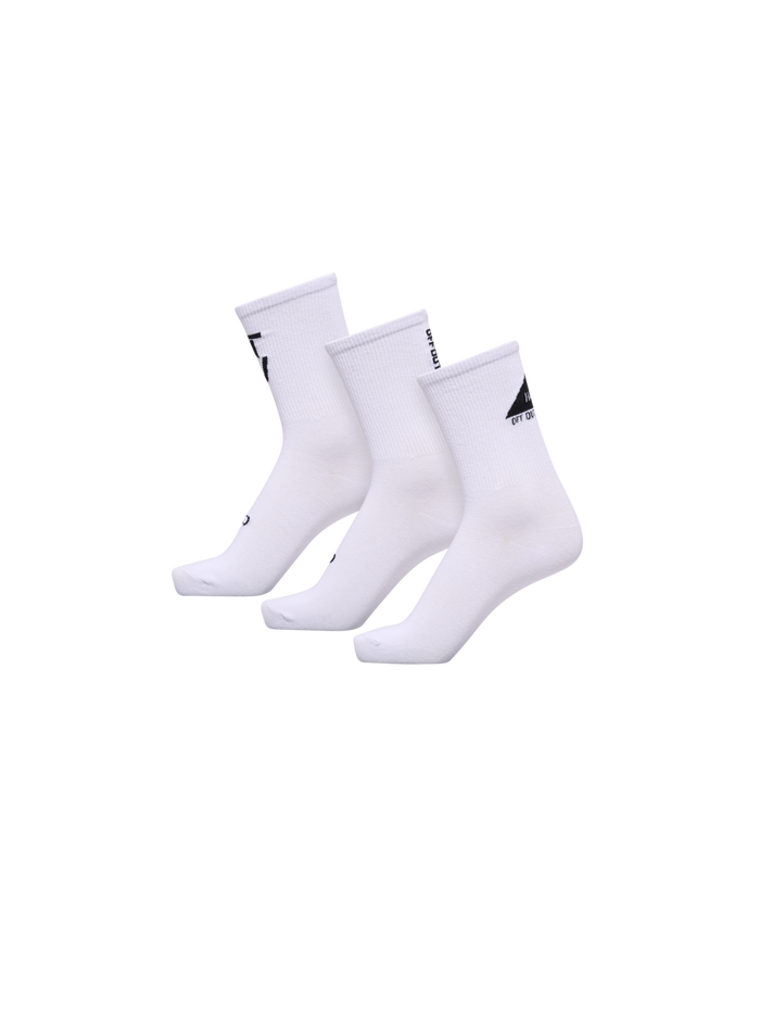 HALO COTTON SOCKS, WHITE/BLACK, packshot