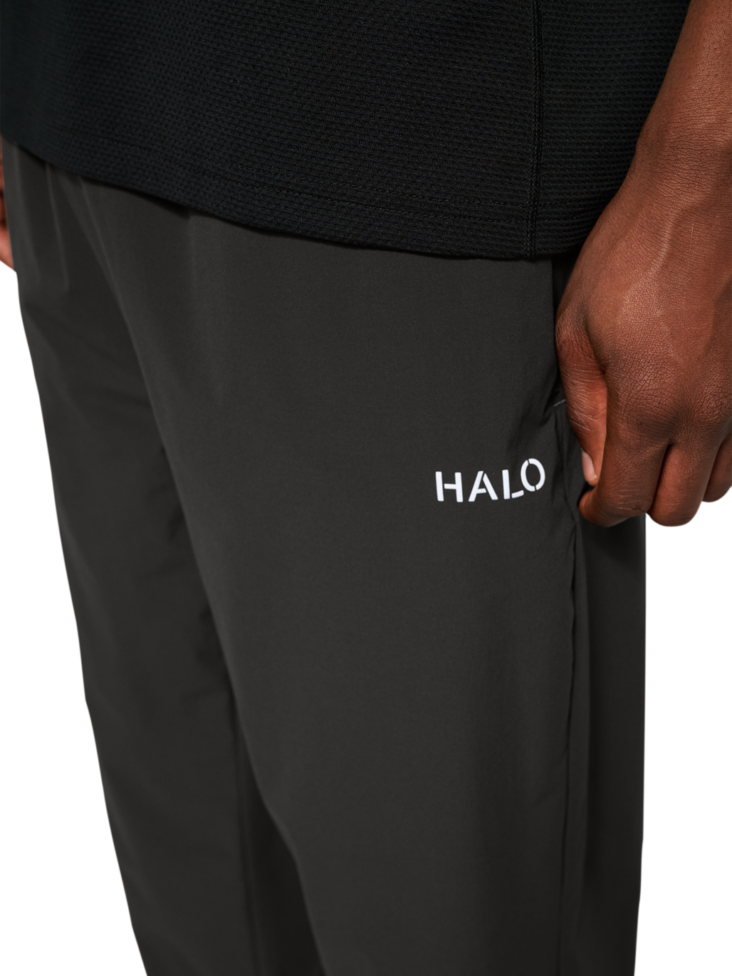 HALO DIVISION MONO PANTS, RAVEN, model