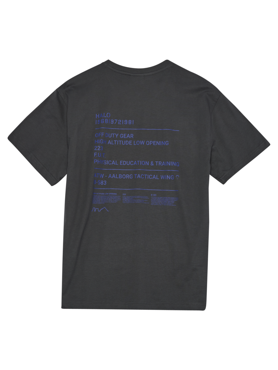 HALO GRAPHIC T-SHIRT, ASPHALT, packshot