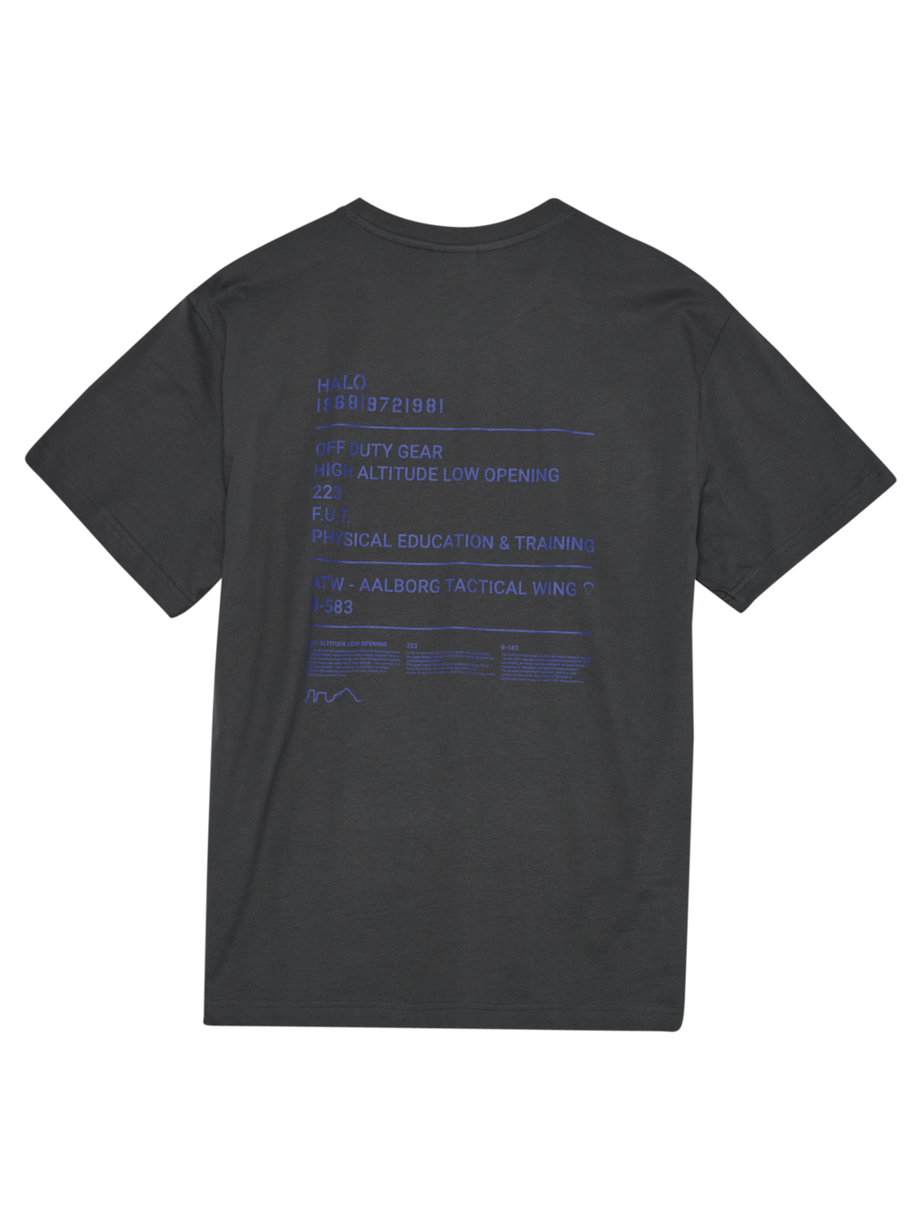 HALO GRAPHIC T-SHIRT, ASPHALT, packshot