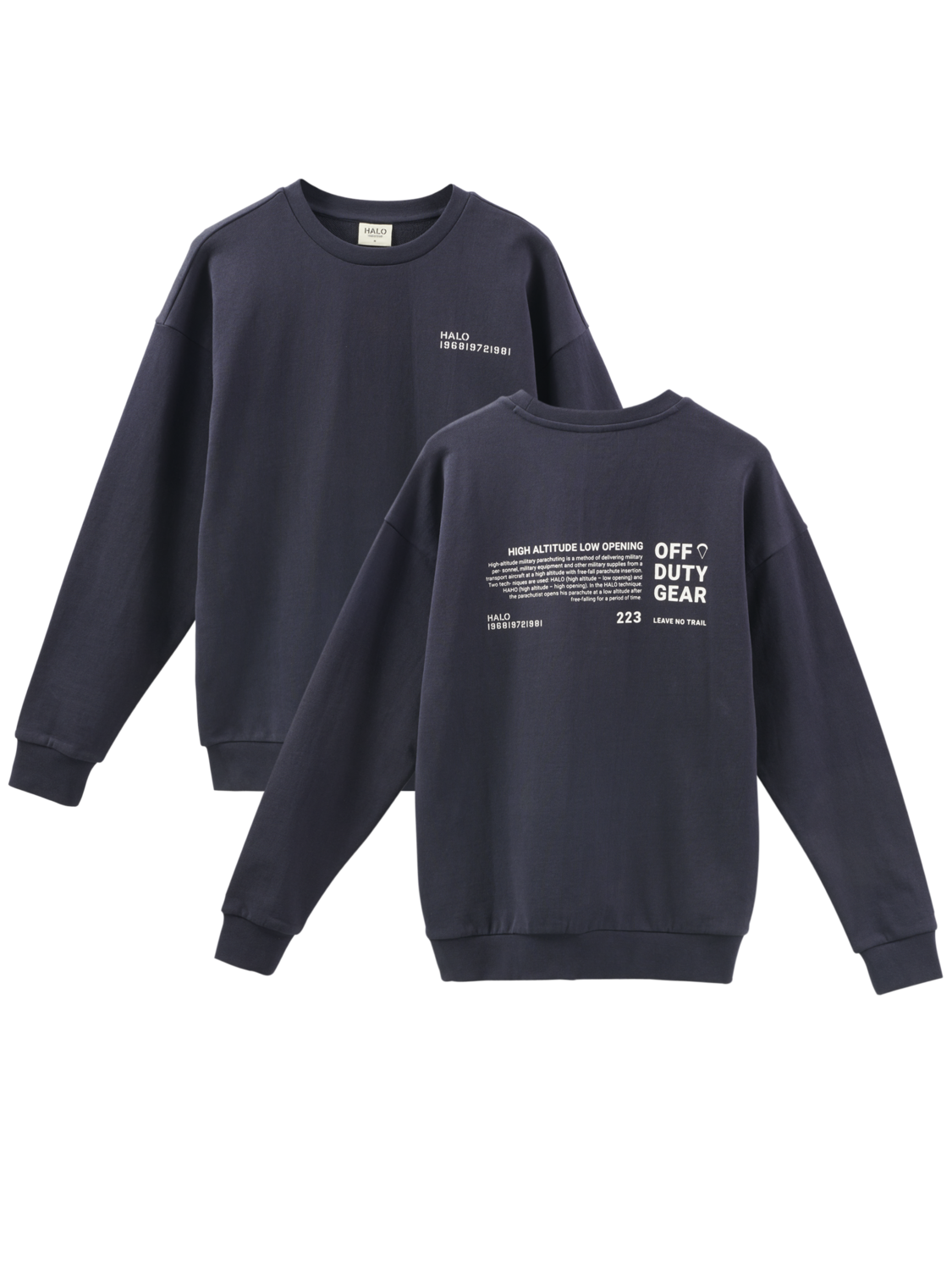 HALO LOGO GRAPHIC CREW, DEEP WELL, packshot