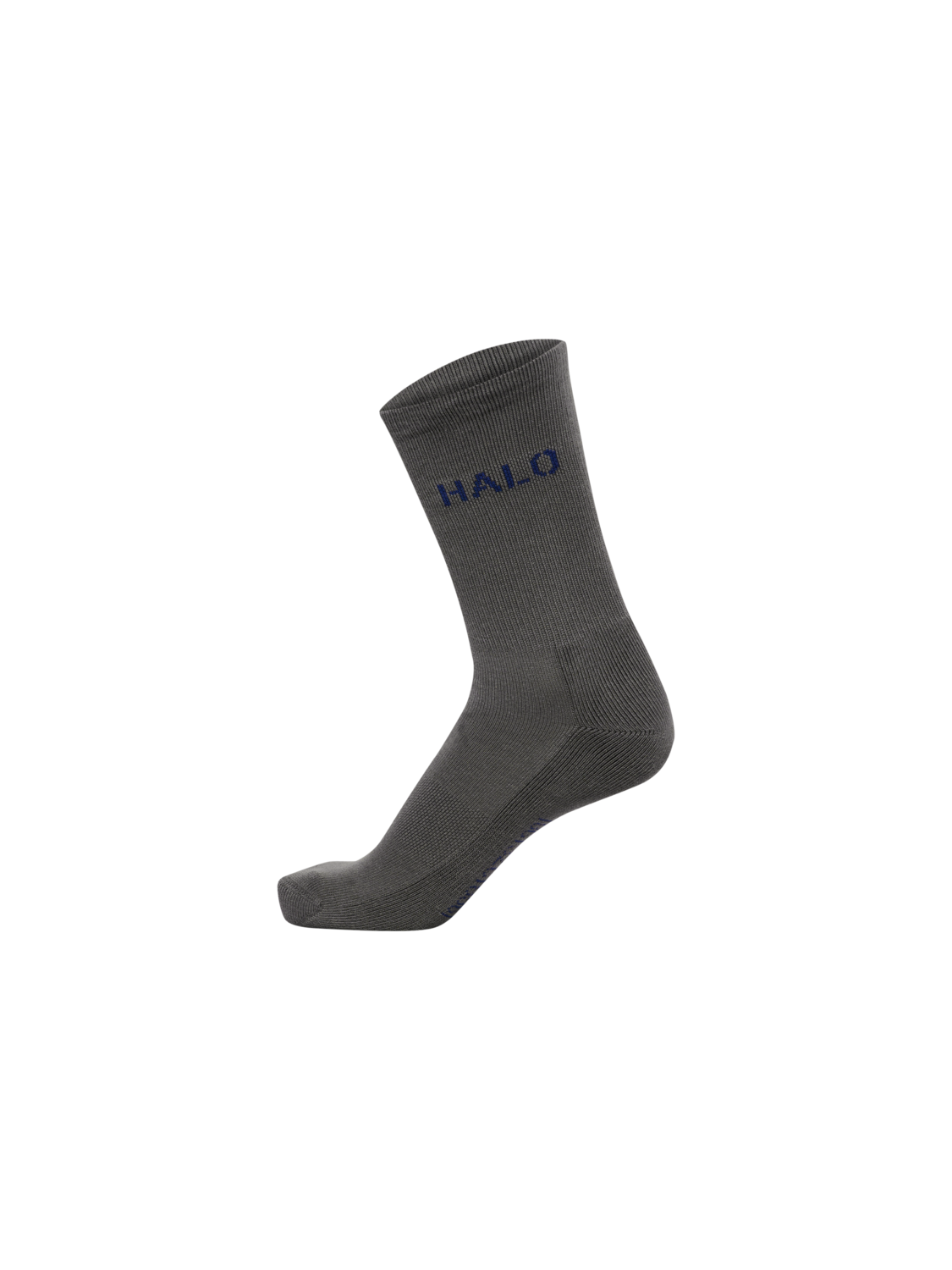 HALO COTTON LOGO SOCKS, GUNMETAL, packshot