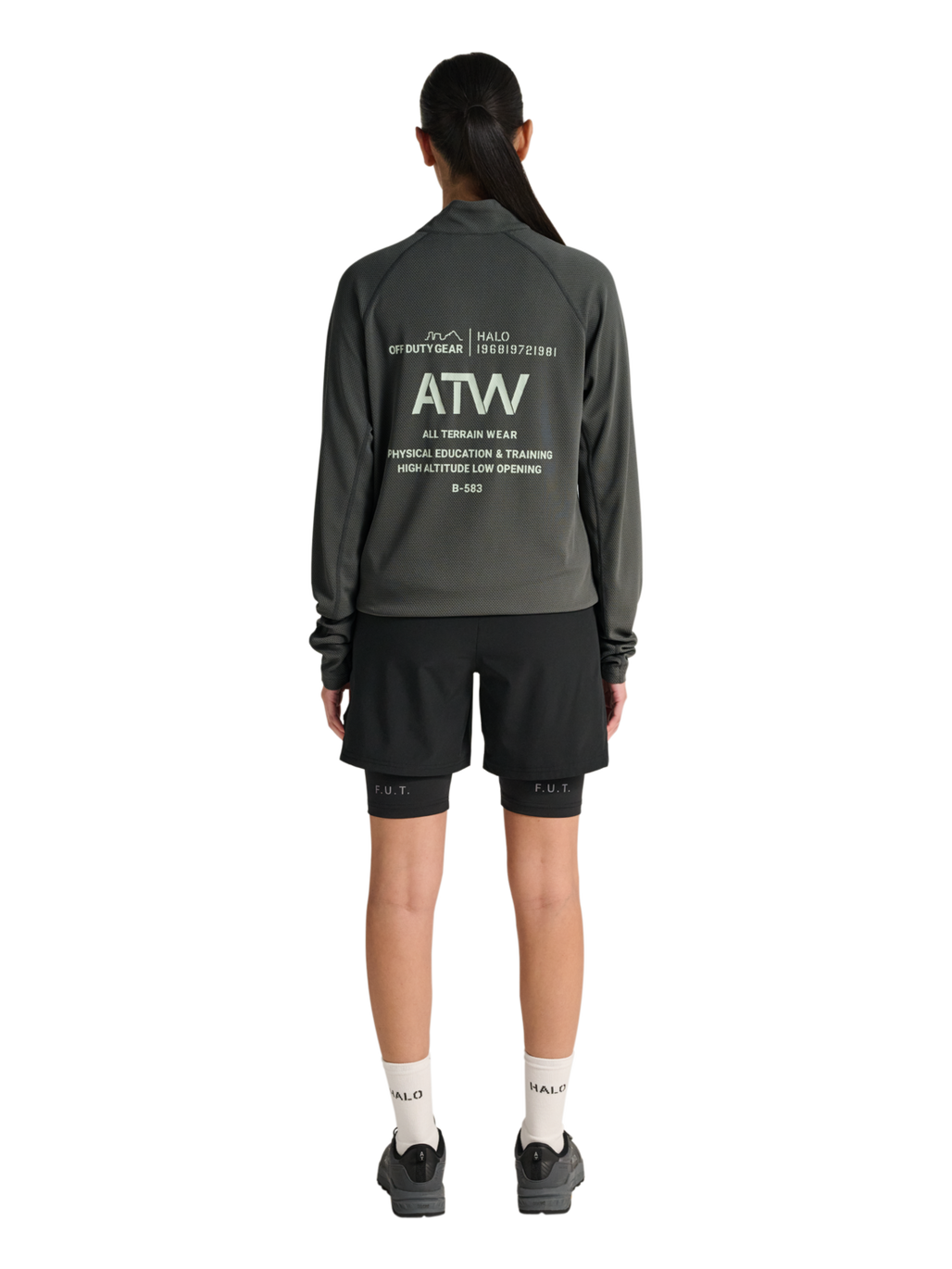 HALO SORONA HALF ZIP, GUNMETAL, model