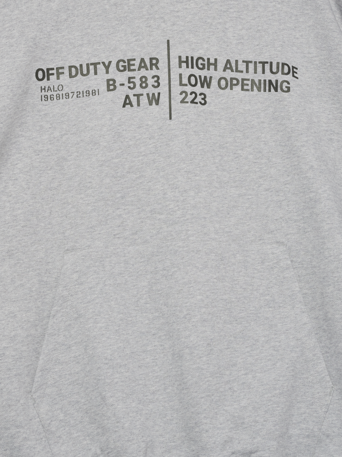 HALO GRAPHIC BOXY HOODIE, LIGHT GREY MELANGE, packshot