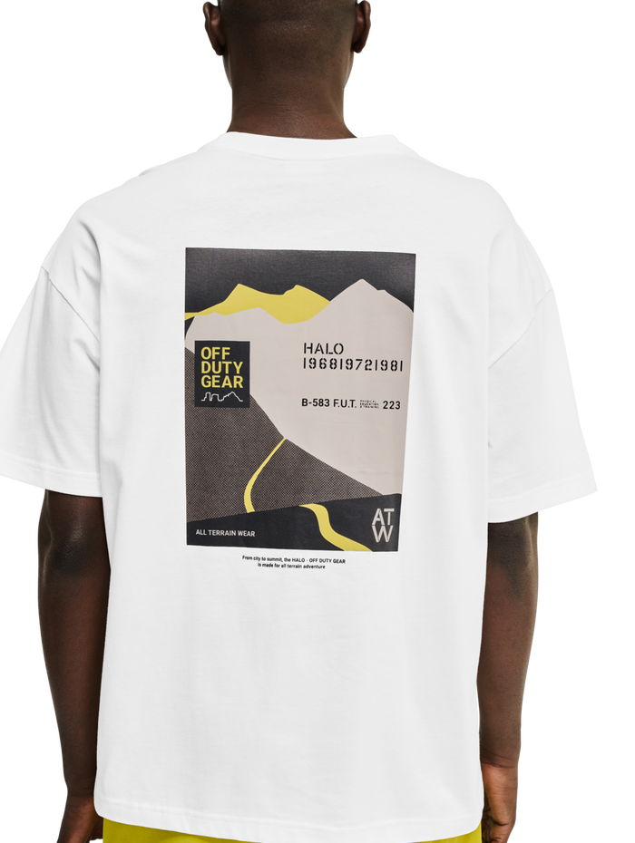 HALO AVIATION BOXY T-SHIRT, MARSHMALLOW, model