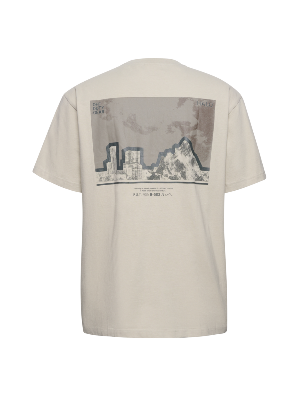 HALO GRAPHIC T-SHIRT 05, SILVER LINING, packshot