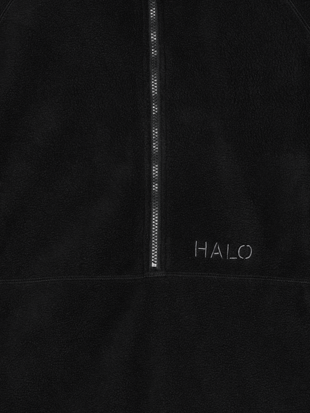 HALO TEDDYFLEECE PULLOVER, BLACK, packshot