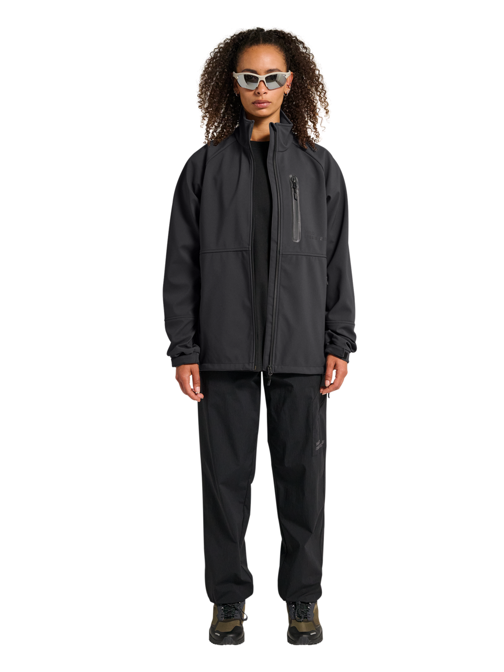 HALO ELITE SOFTSHELL JACKET, ASPHALT, model