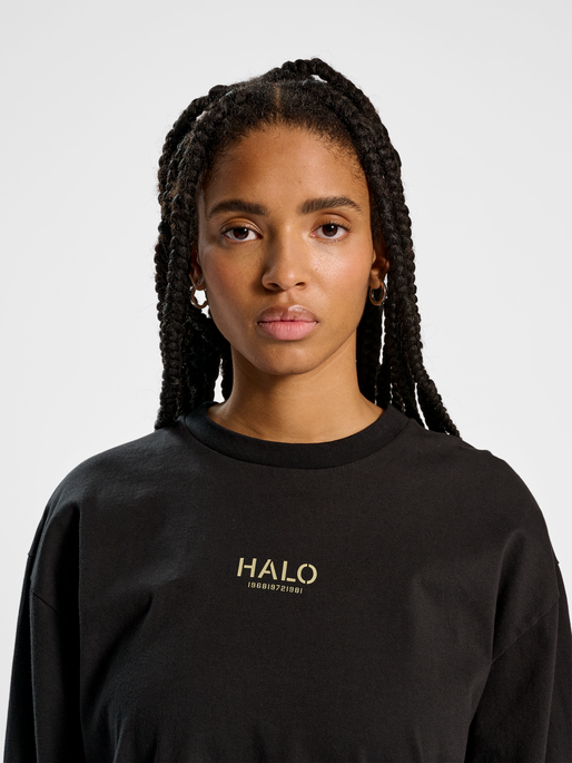 HALO HEAVY GRAPHIC T-SHIRT L/S, BLACK, model