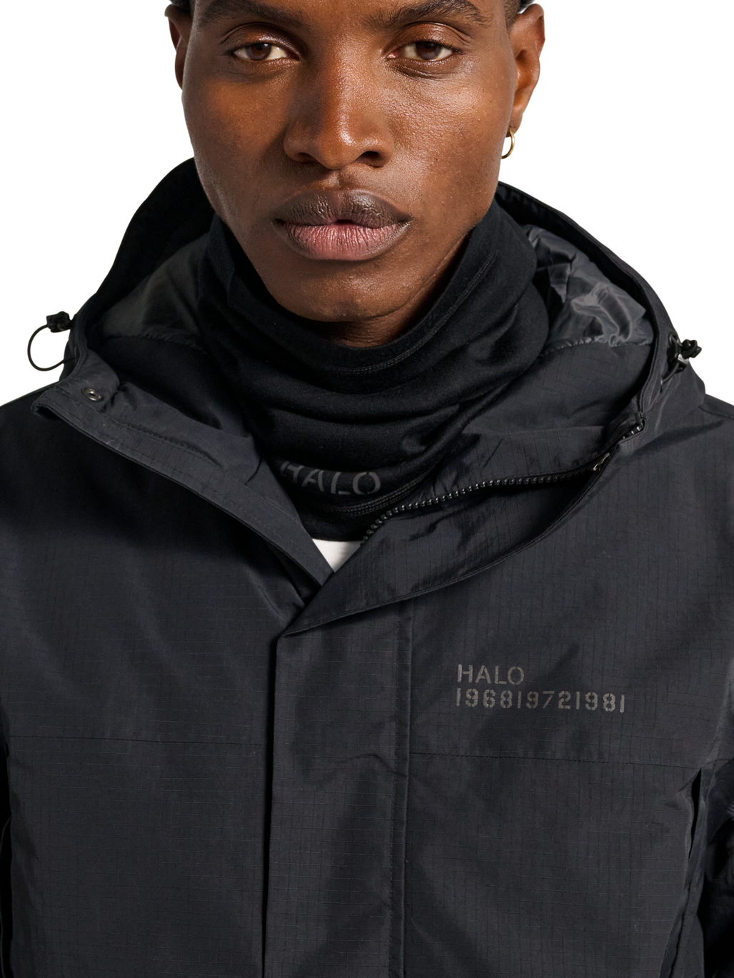 HALO NECK GAITER, BLACK, model