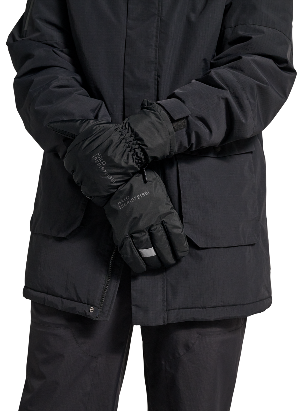 HALO UTILITY GLOVE, BLACK, model