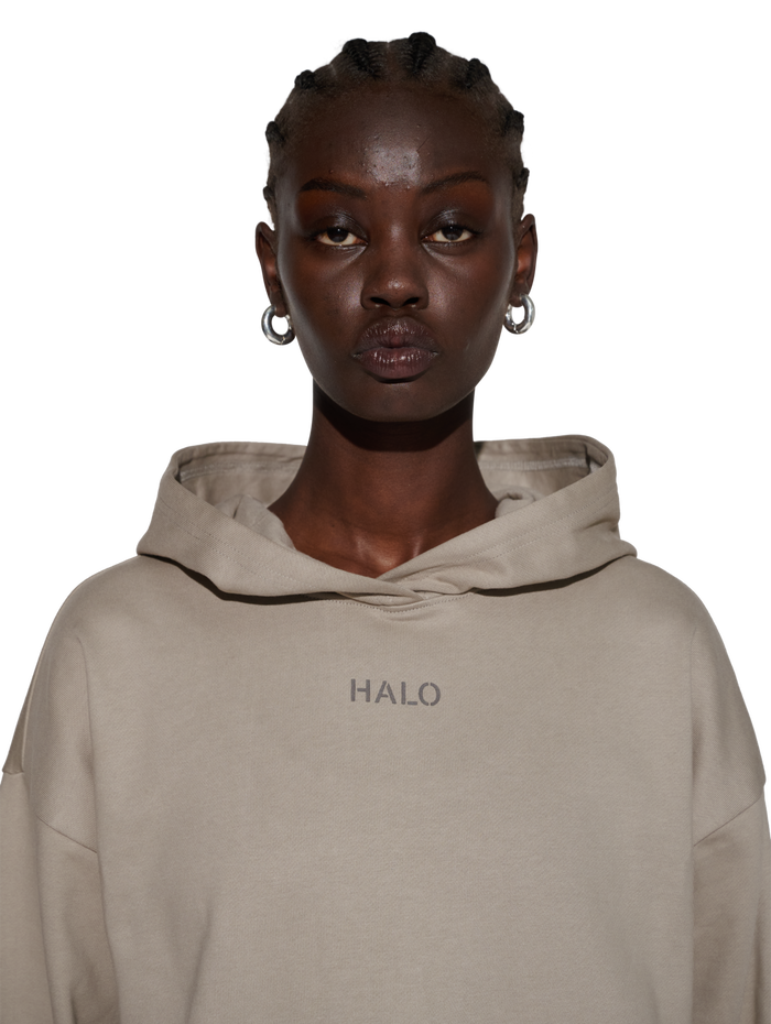 HALO GRAPHIC HOODIE, MOURNING DOVE, model