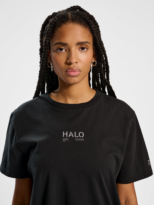 HALO COTTON T-SHIRT, BLACK, model